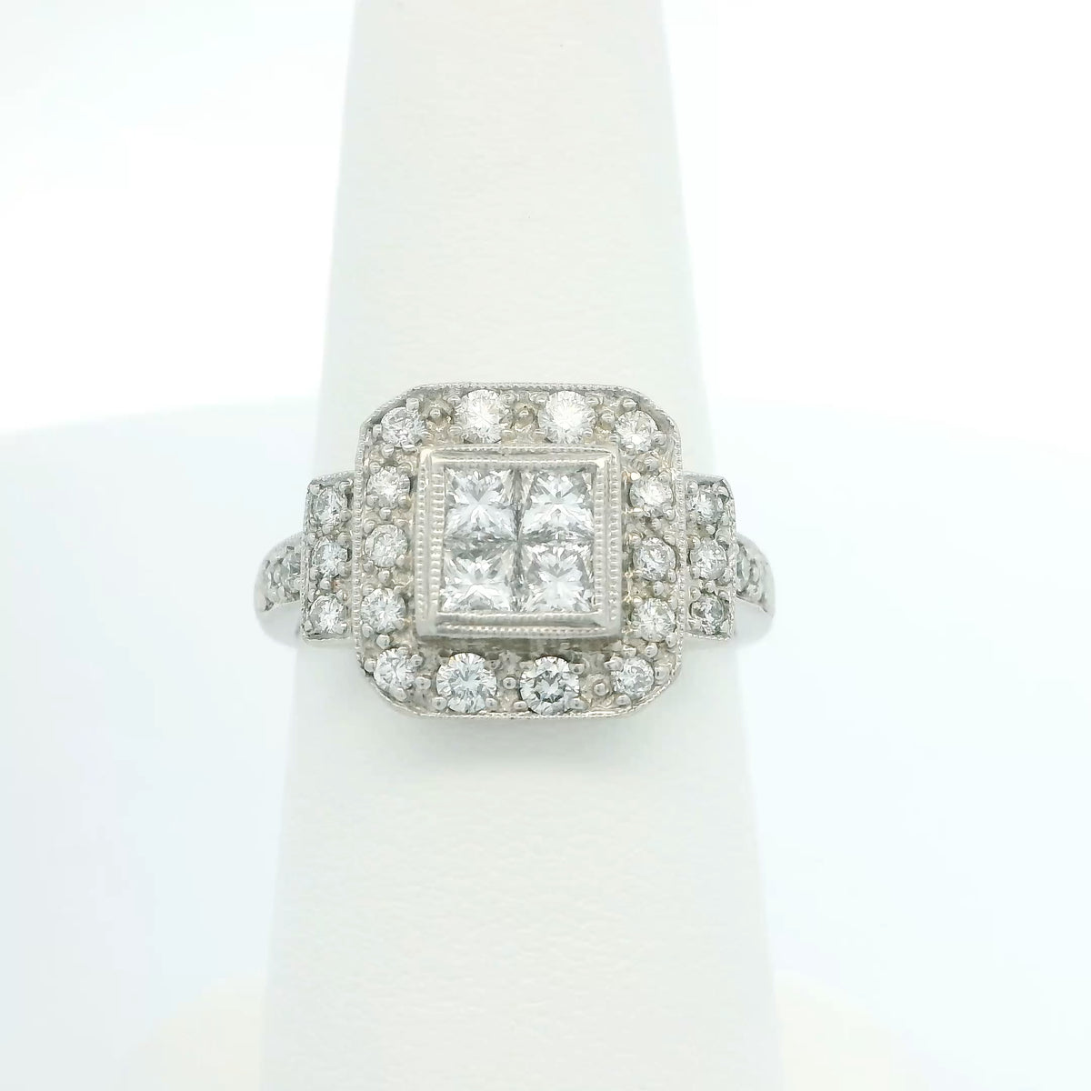 Diamond Cluster Ring
