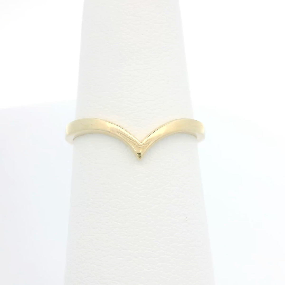 Yellow Gold V-Shape Band