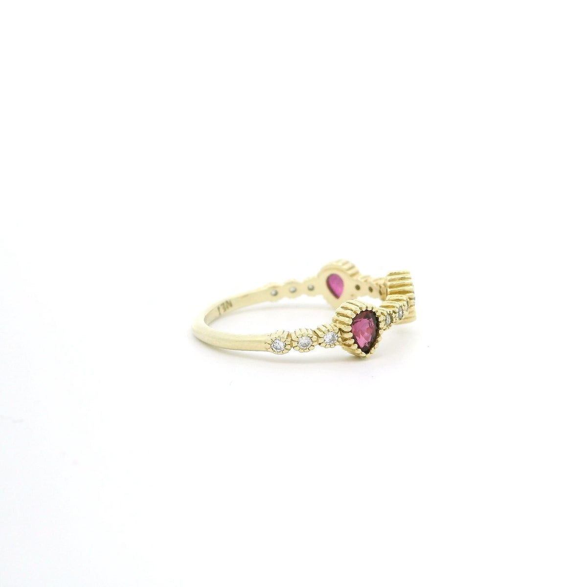 Stackable Ruby and Diamond Ring