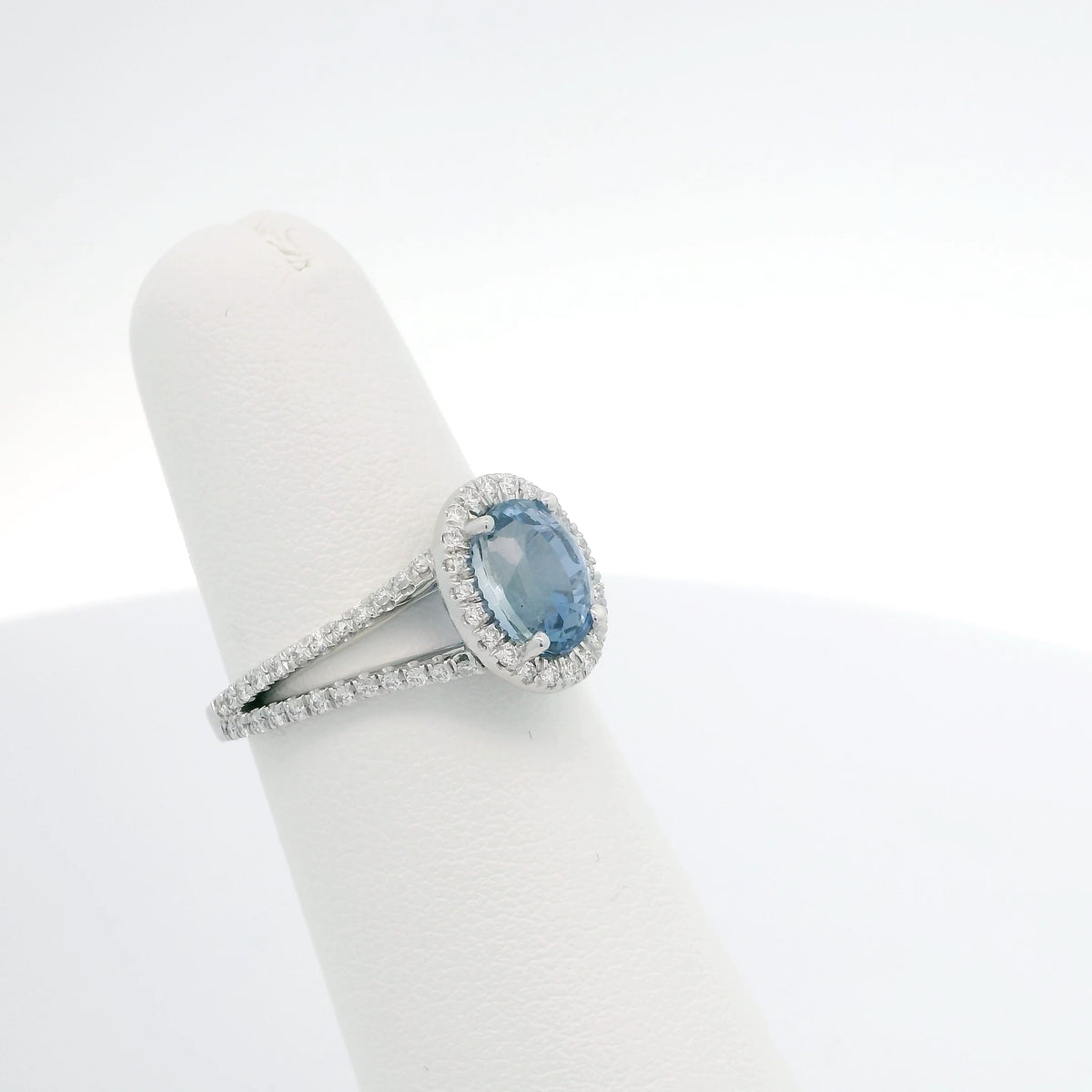 Sapphire Ring with Diamond Accents