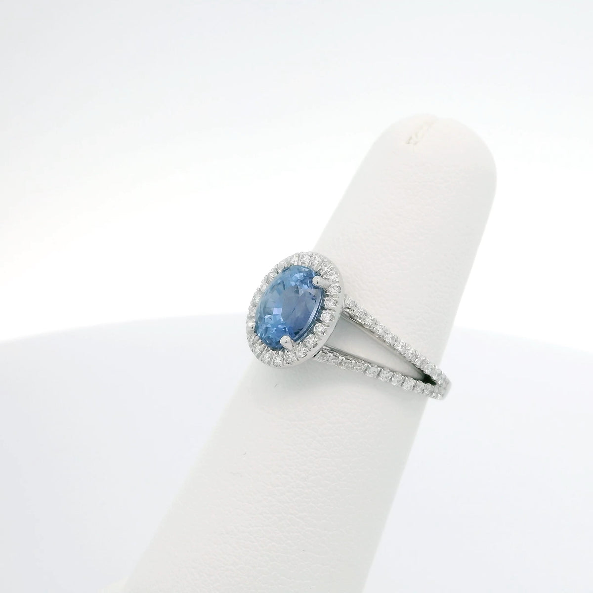 Sapphire Ring with Diamond Accents