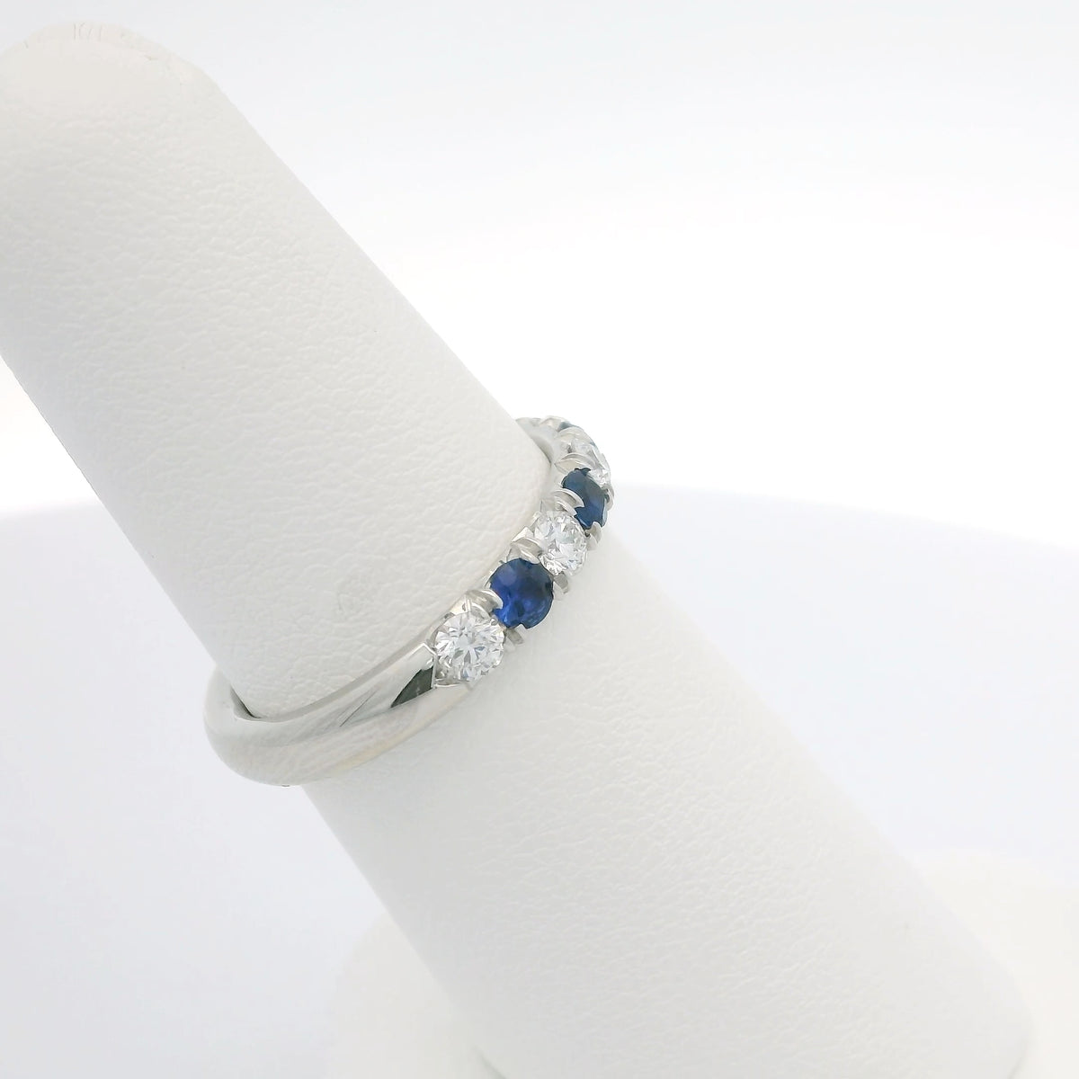 Handmade Sapphire and Diamond Band