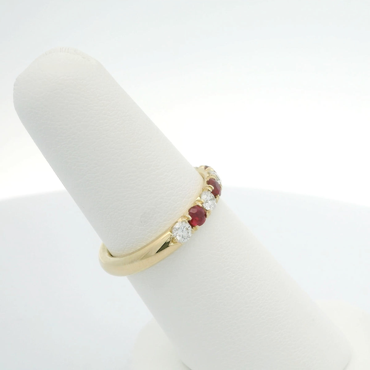 Handmade Ruby and Diamond Band