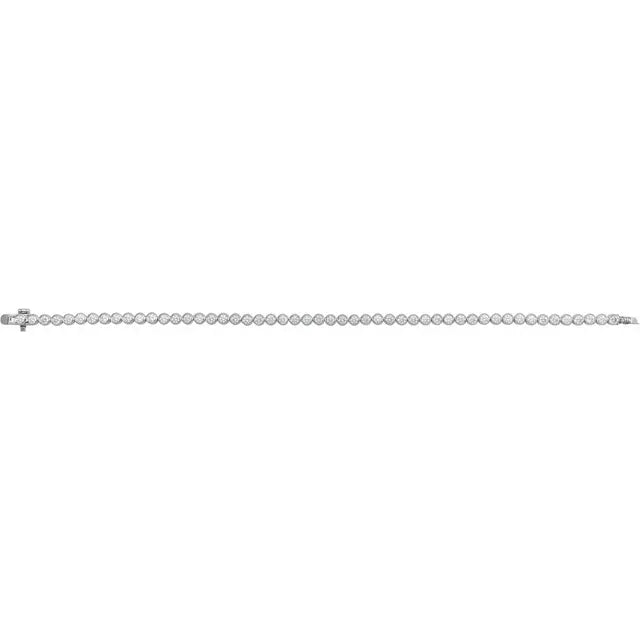 Bezel Set Lab Diamond Line Bracelet