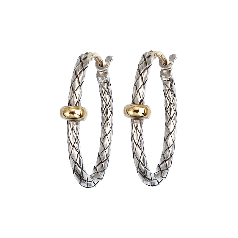 Two Tone Traversa Hoops