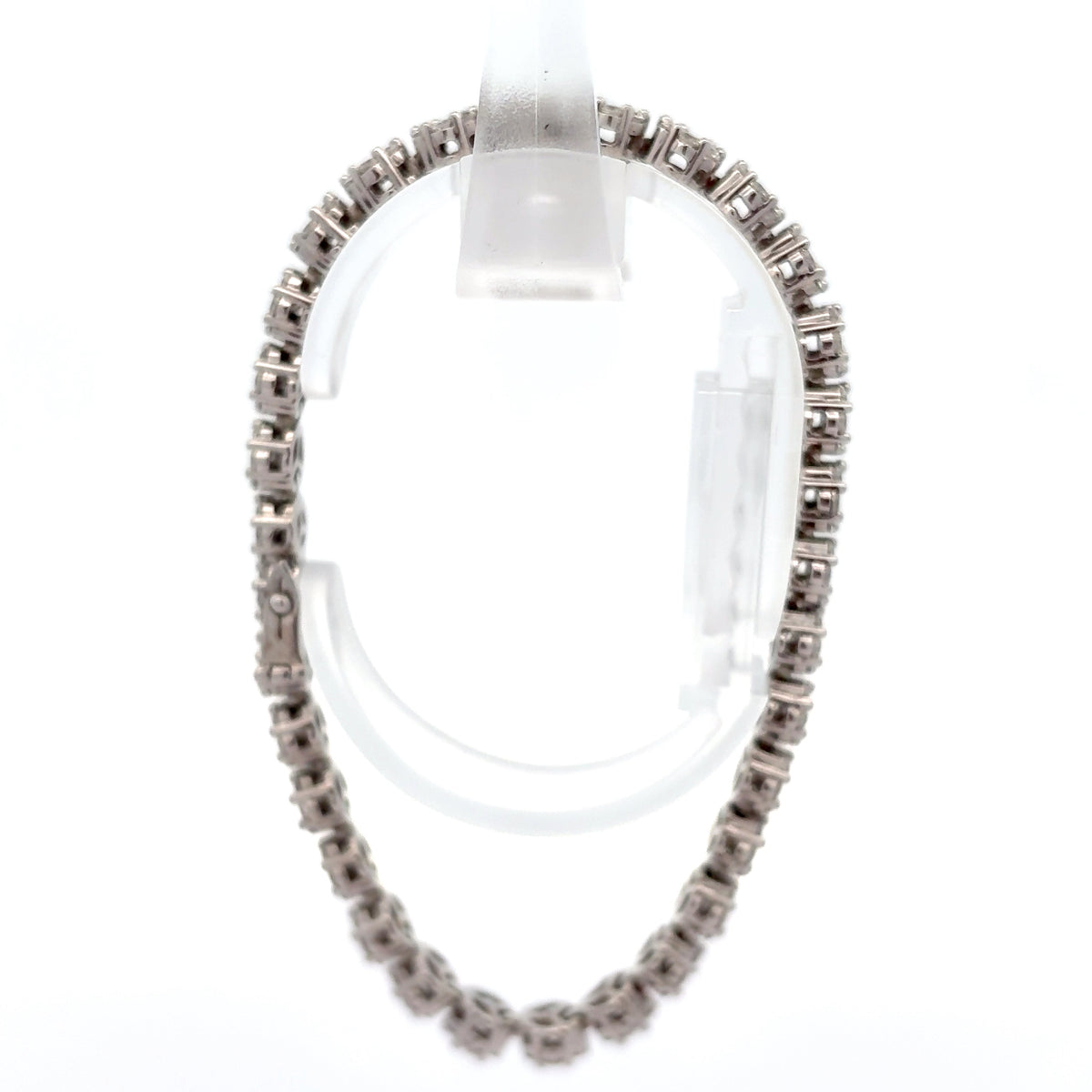 Diamond Cluster Line Bracelet