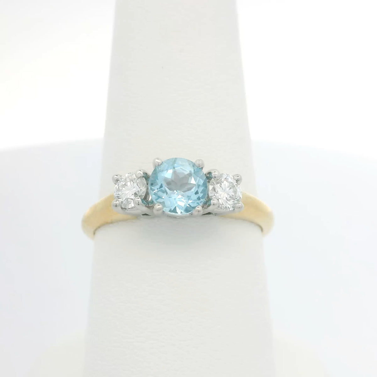 Tiffany & Co. Aquamarine and Diamond Ring