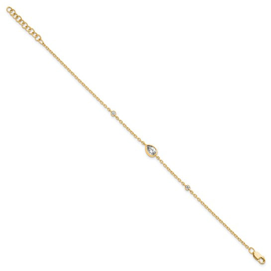 Lab Diamond Station Bracelet