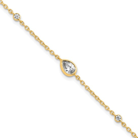 Lab Diamond Station Bracelet