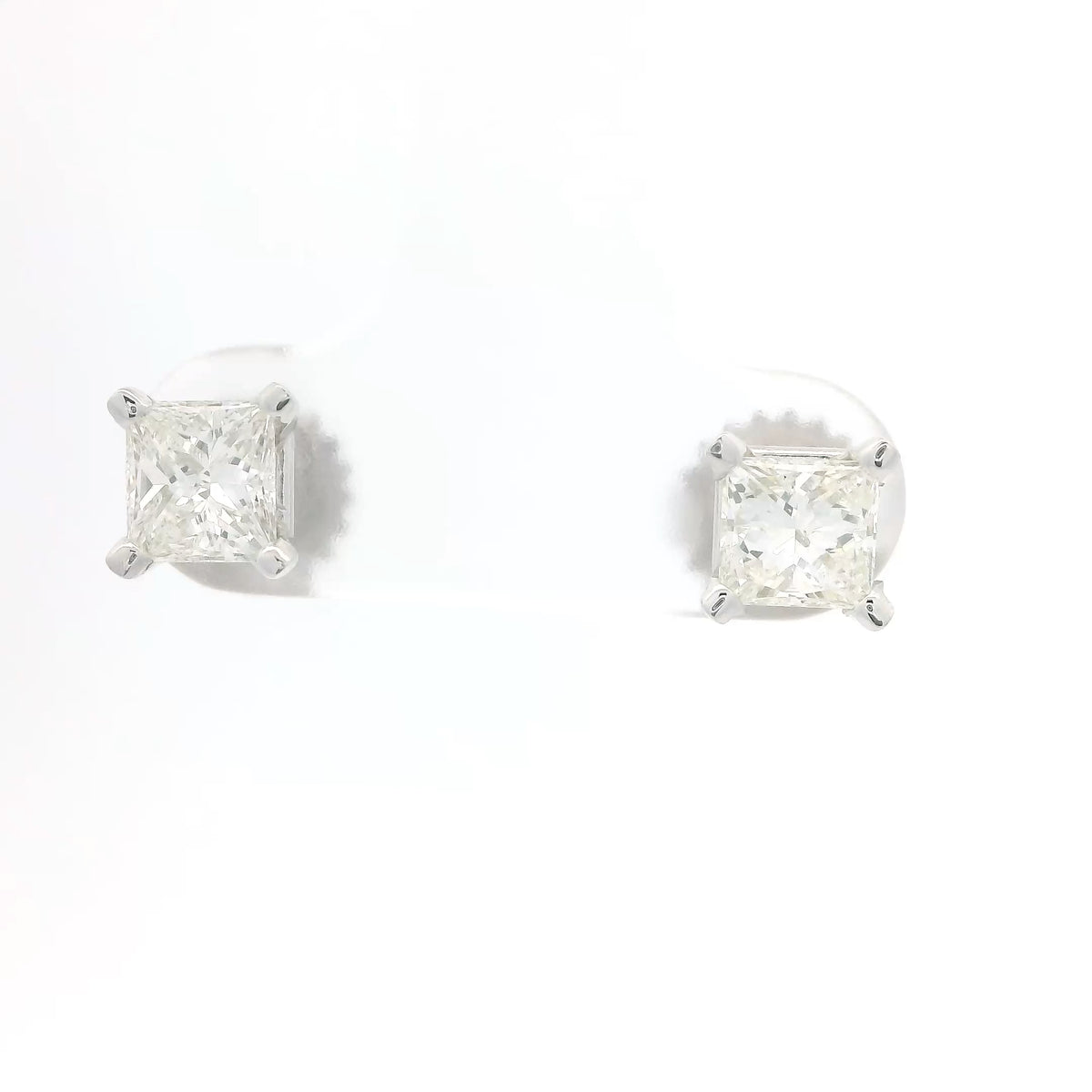 Princess Cut Diamond Studs