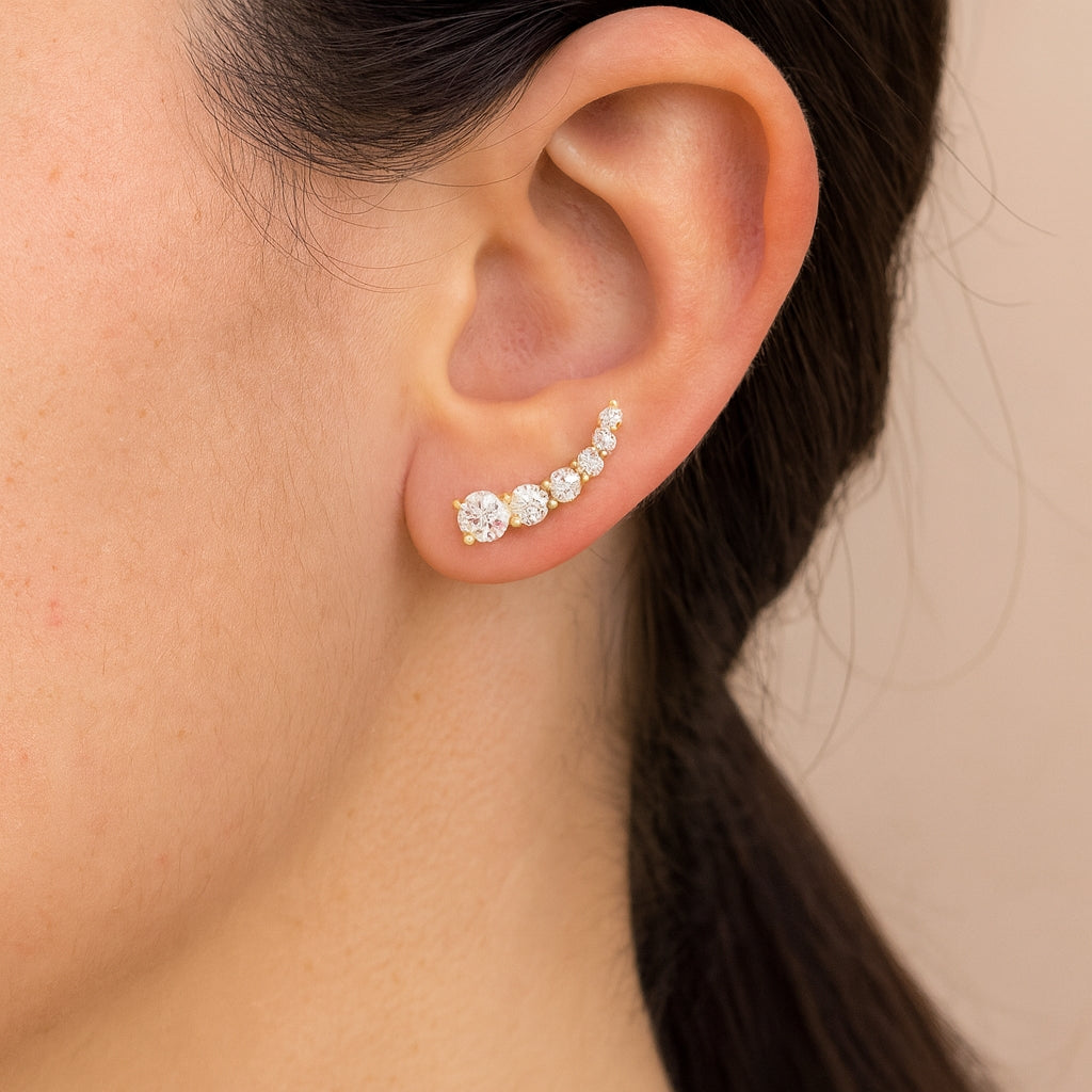 Diamond Ear Climbers
