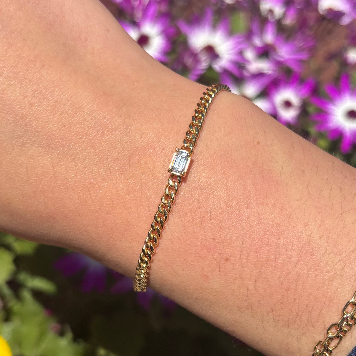 GIA Emerald Cut Diamond Bracelet