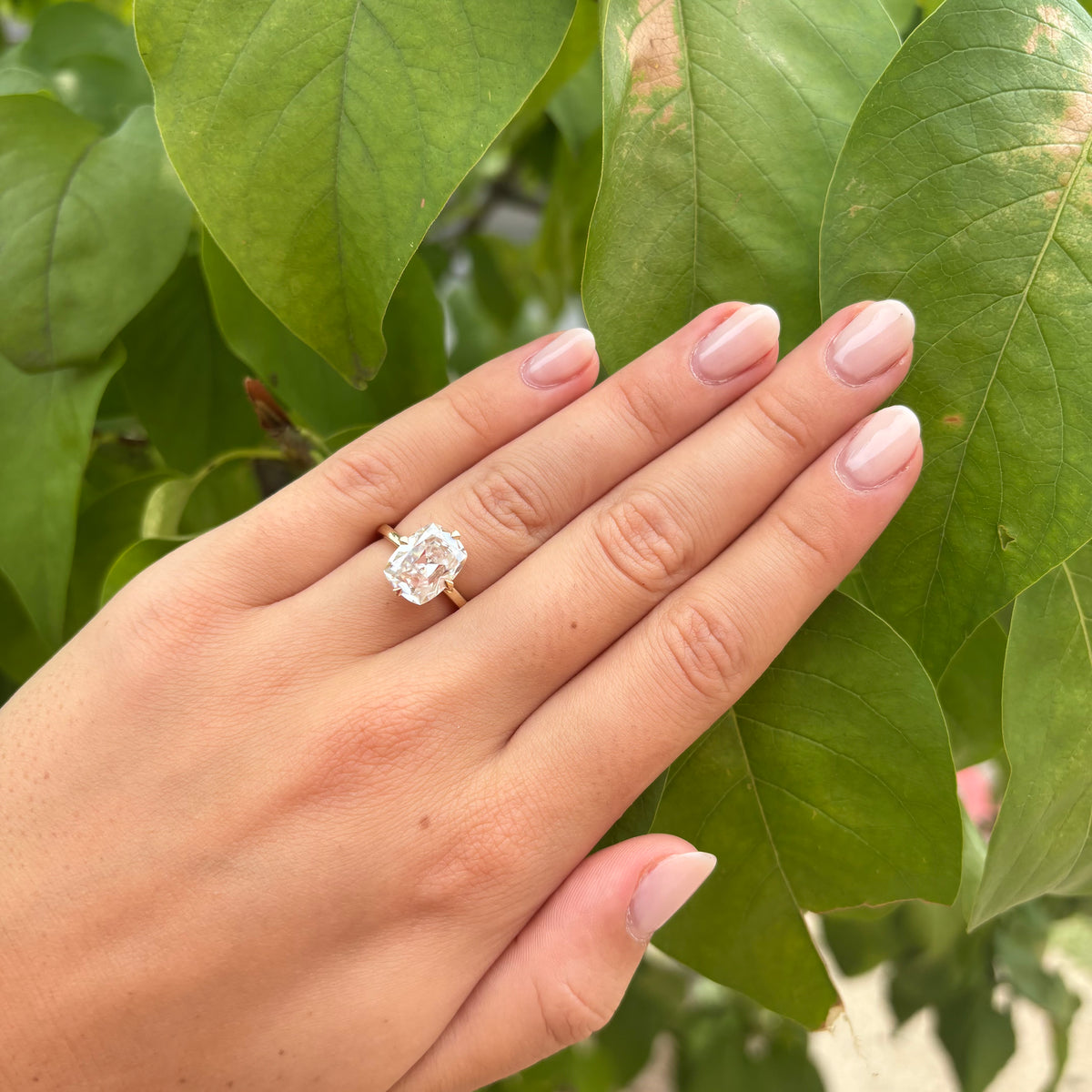 Moissanite Engagement Ring