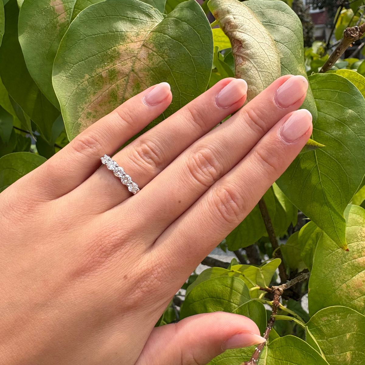 5 Stone Diamond Band