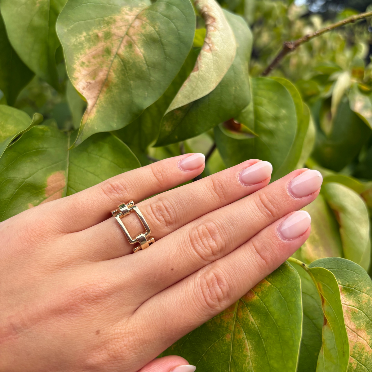 Open Metal Gold Ring