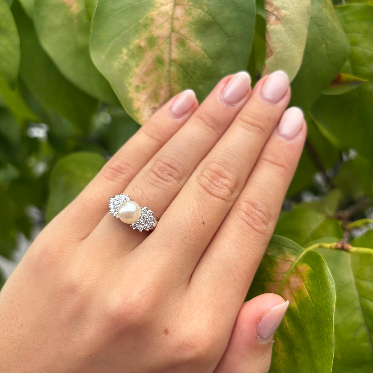 Pearl and Diamond Ring