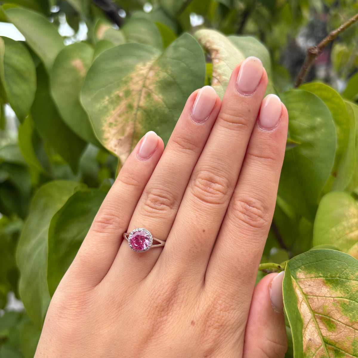 Pink Quartz Ring