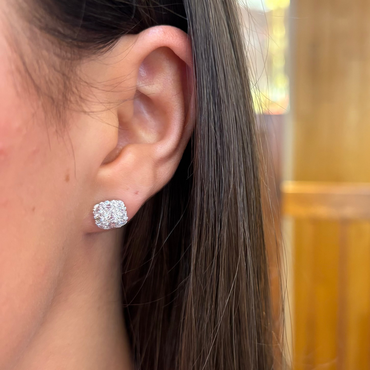 Diamond Cluster Studs