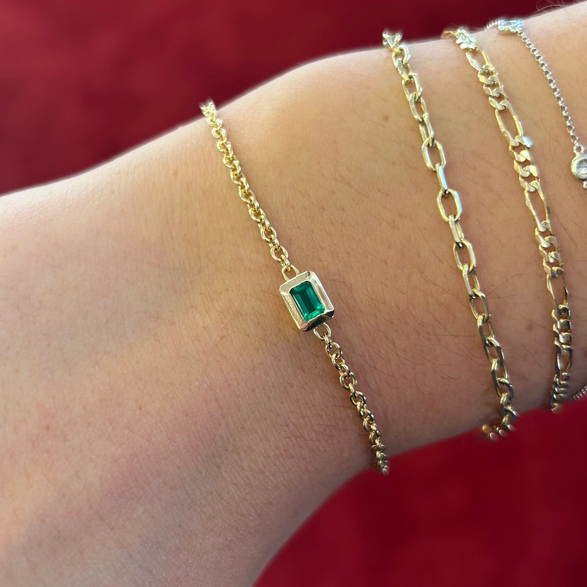 Emerald Station Bracelet