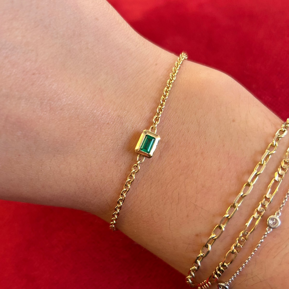 Emerald Station Bracelet