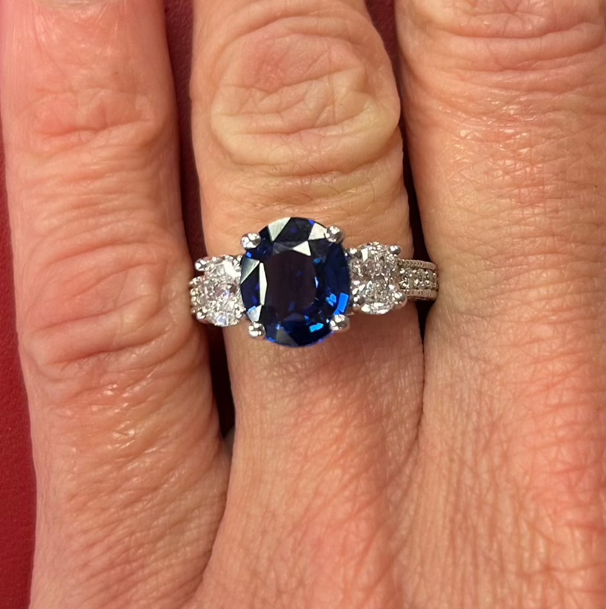 Sapphire and Diamond Ring