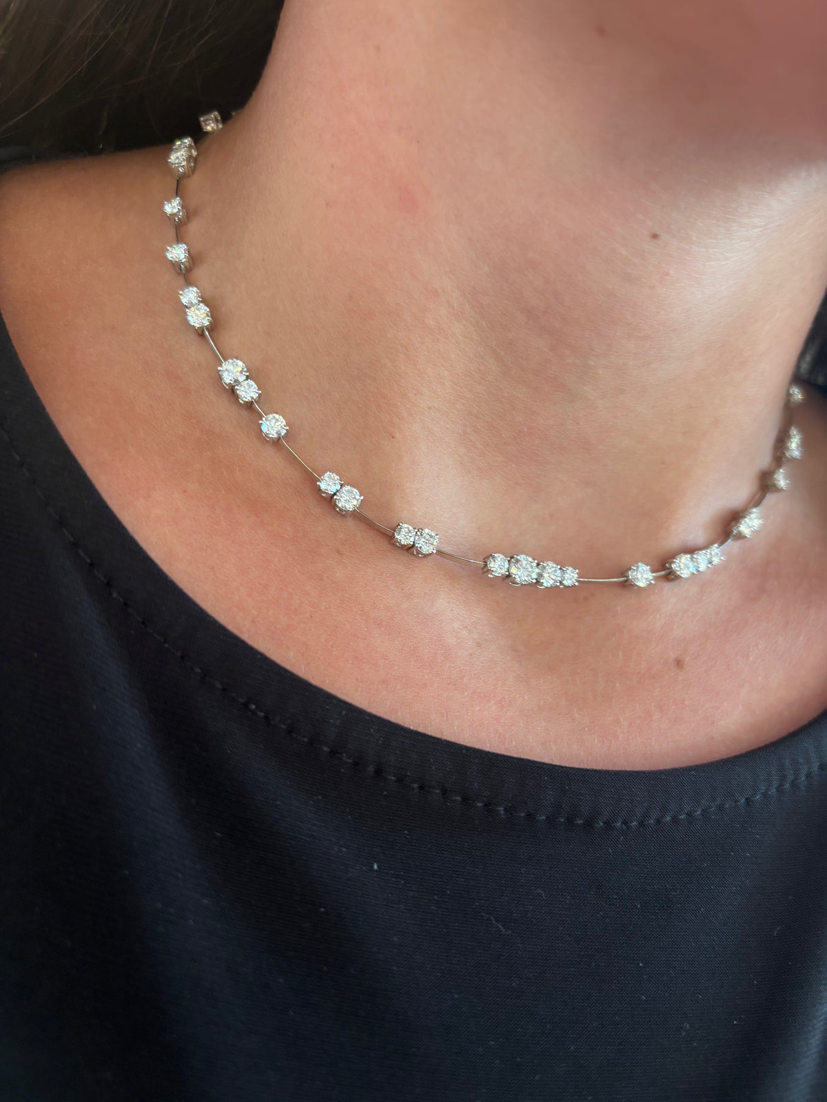 Floating Diamonds Necklace
