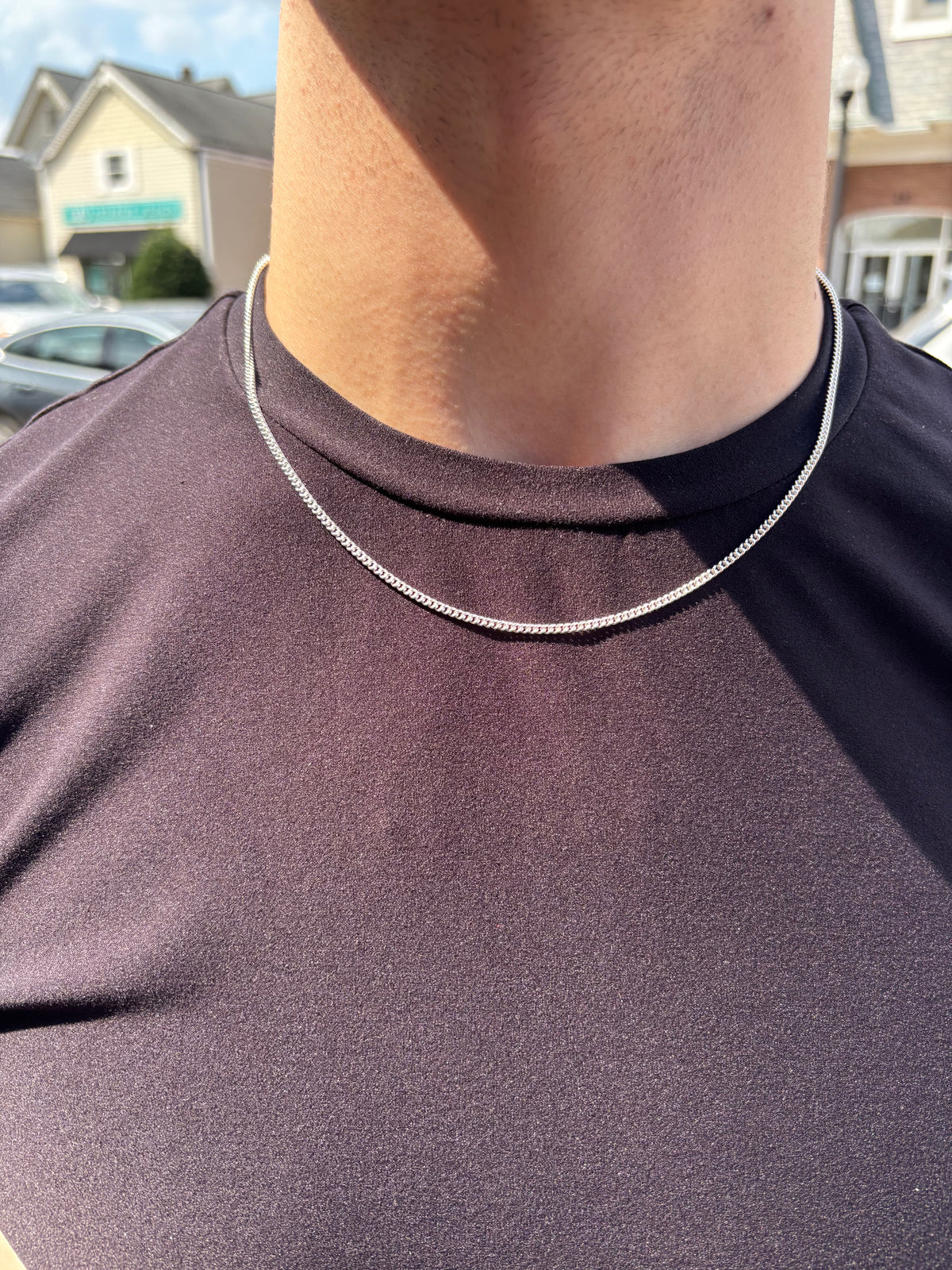 2.3mm Silver Curb Chain