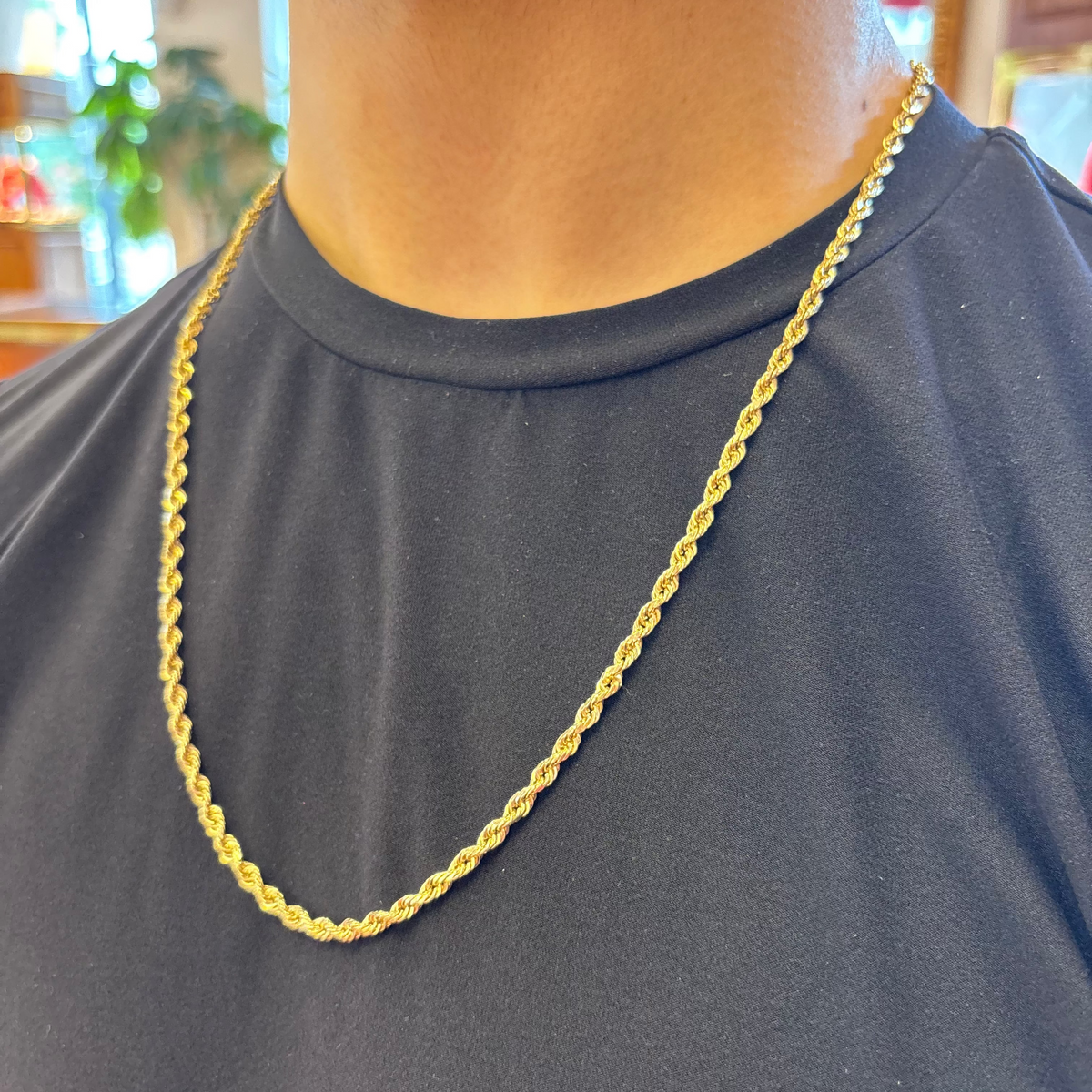 Solid Gold Rope Chain