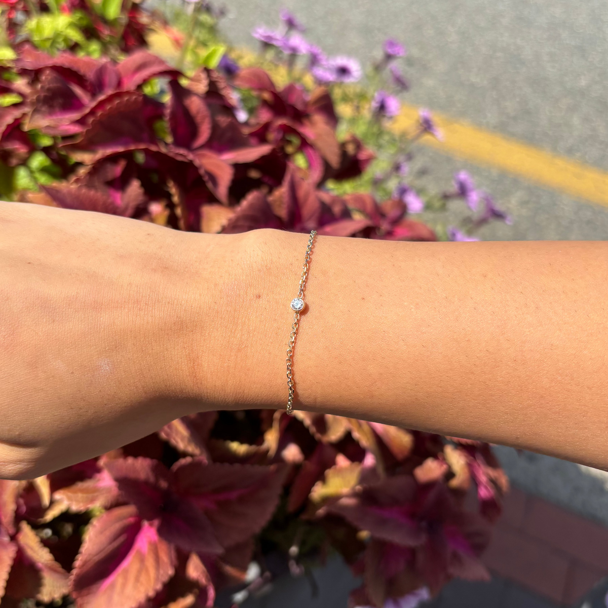 Single Diamond Bracelet