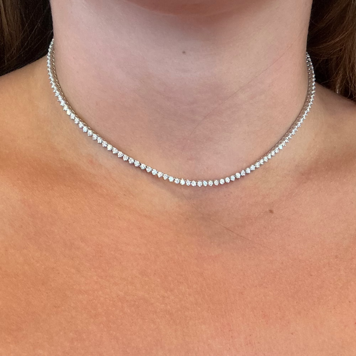 Lab Diamond Riviera Necklace