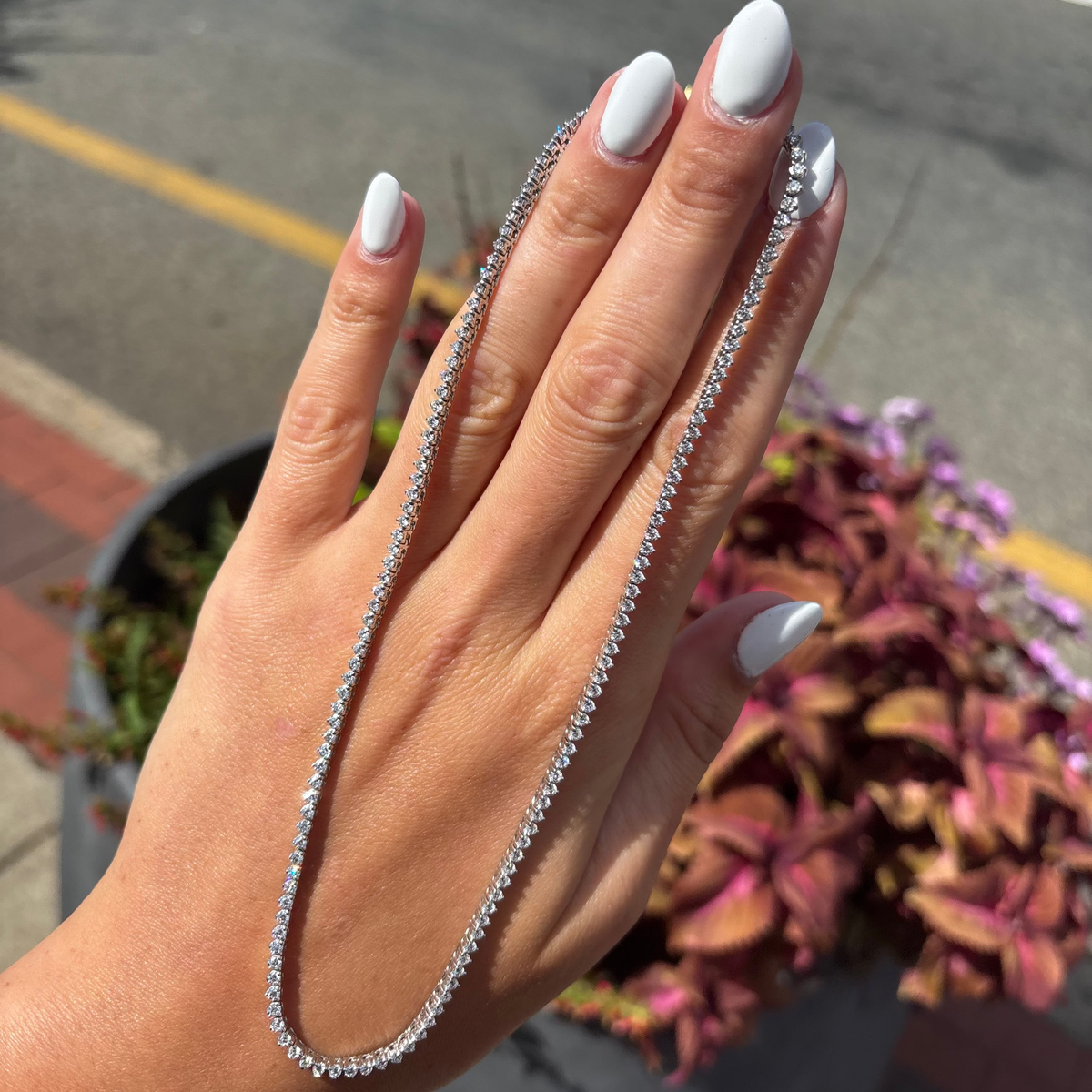 Lab Diamond Riviera Necklace