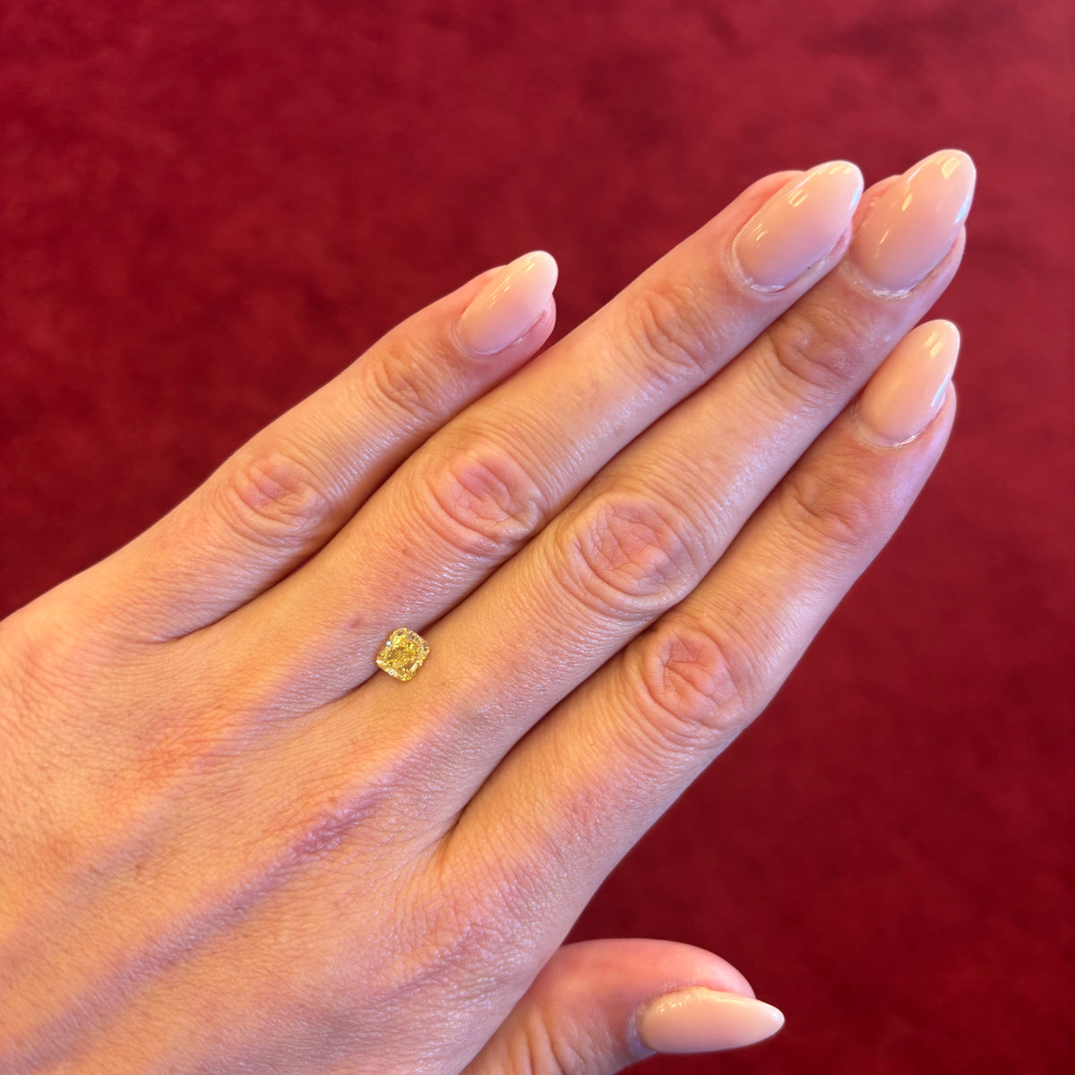 GIA Certified Fancy Intense Yellow Diamond