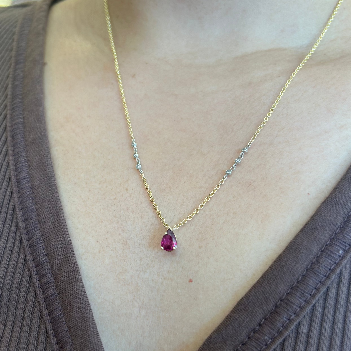 Ruby and Diamond Necklace