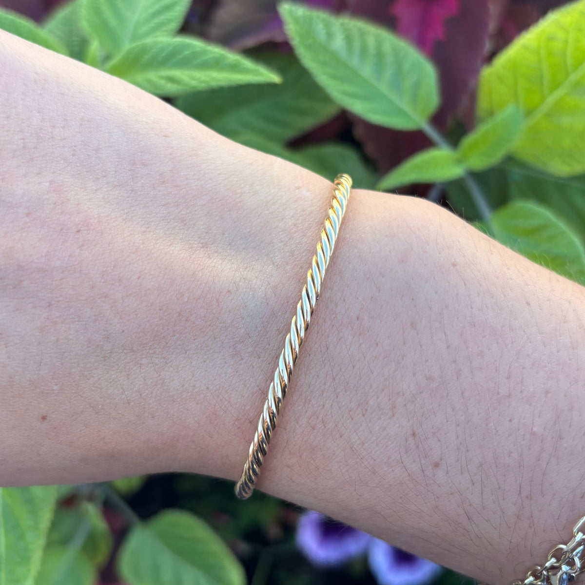 Gold Open Bangle