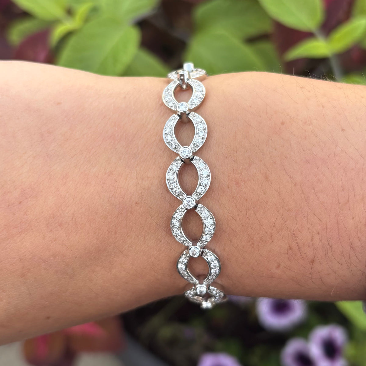 Open Link Diamond Bracelet