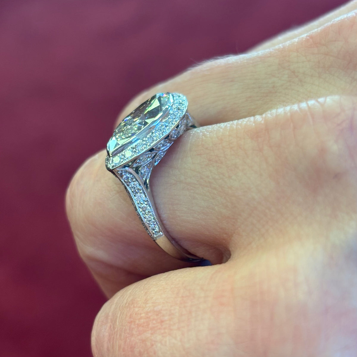 Marquise Lab Diamond Ring