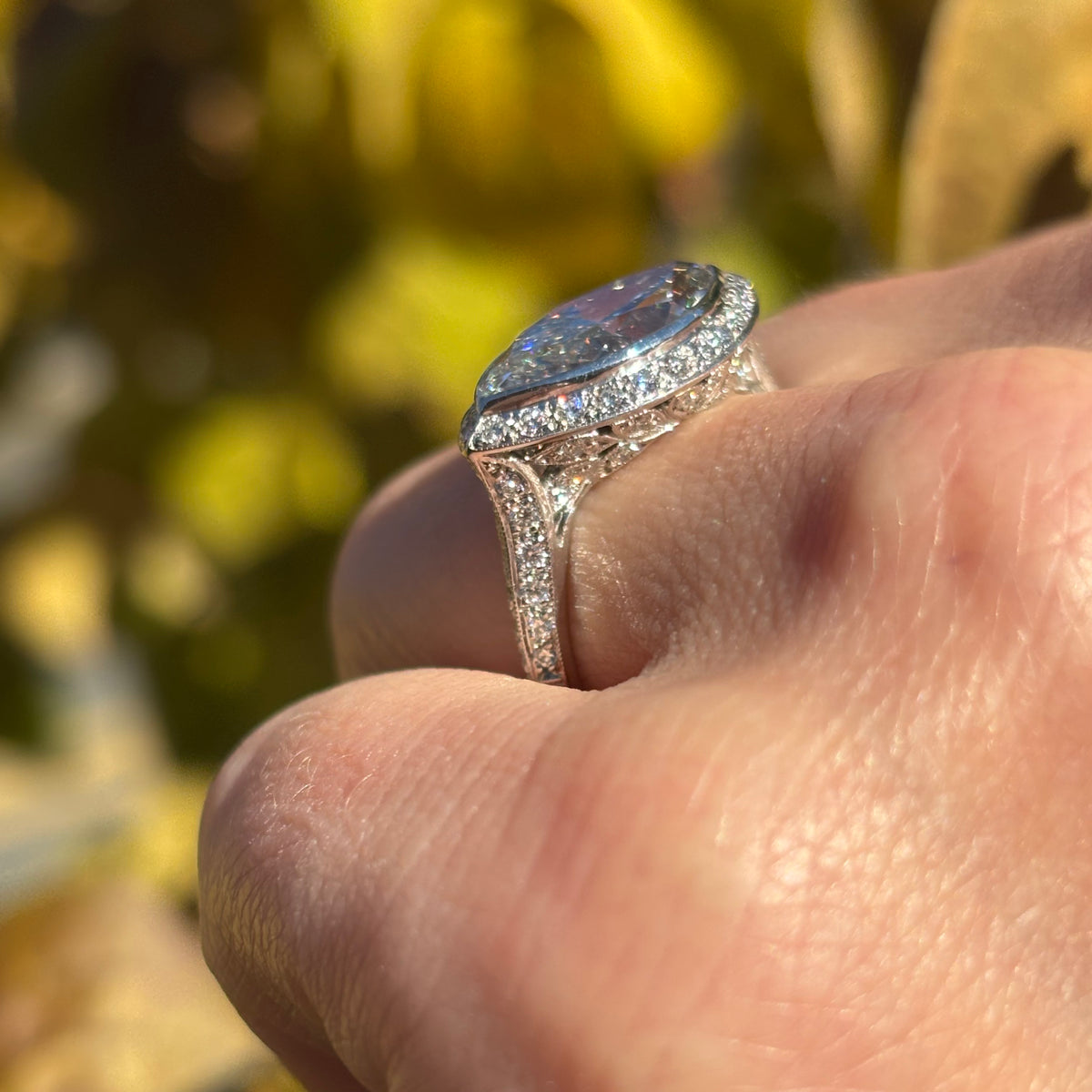 Marquise Lab Diamond Ring