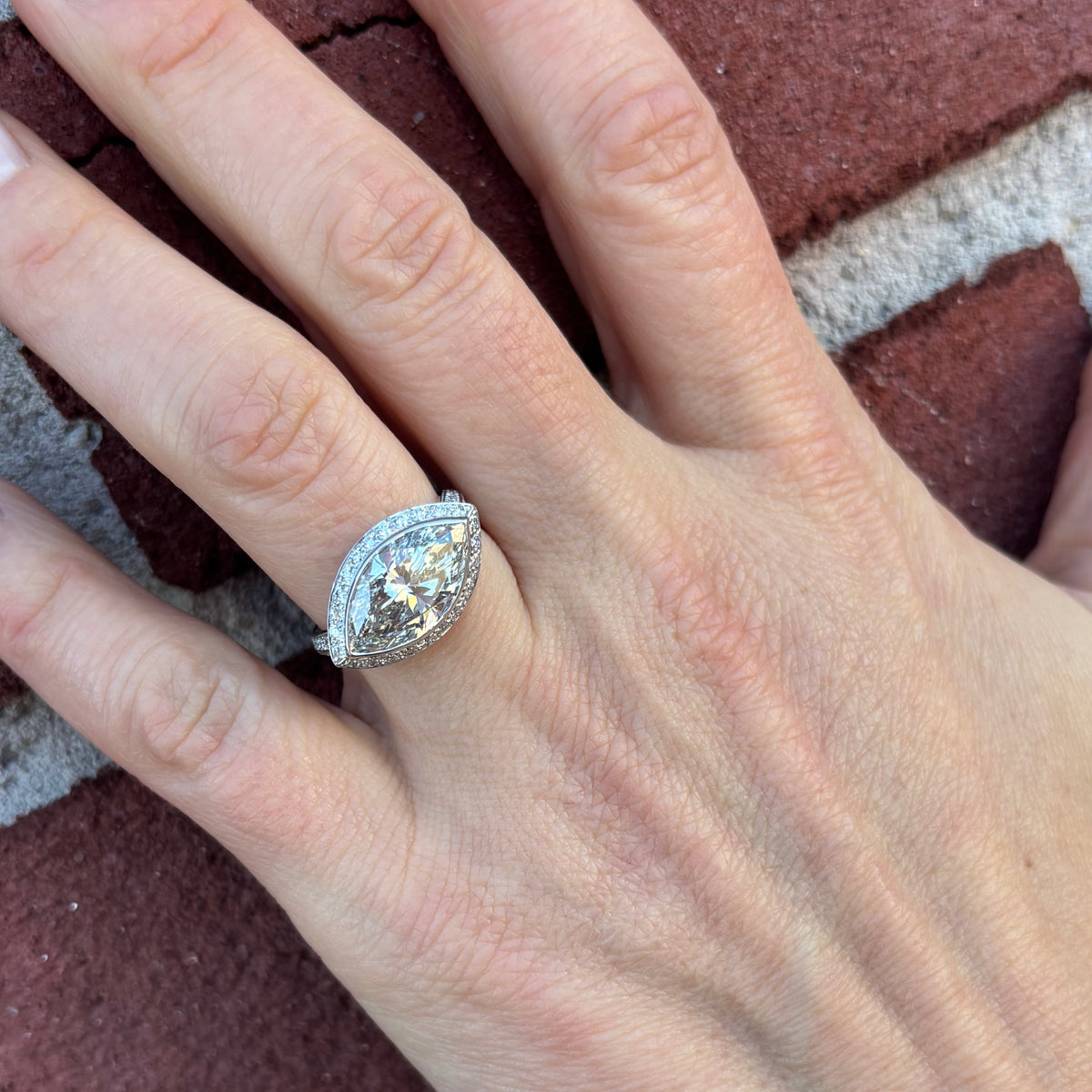 Marquise Lab Diamond Ring