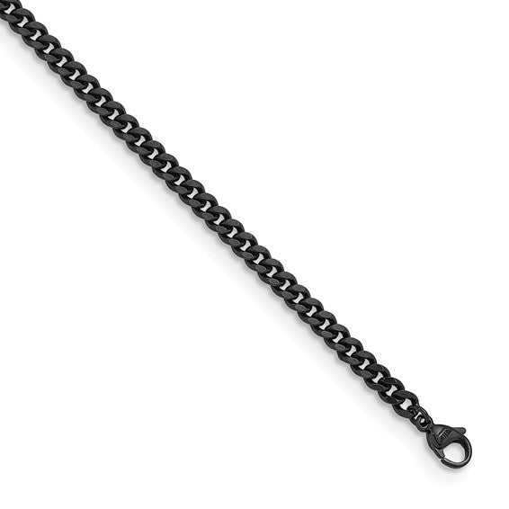 Stainless Steel Black PVD Curb Chain