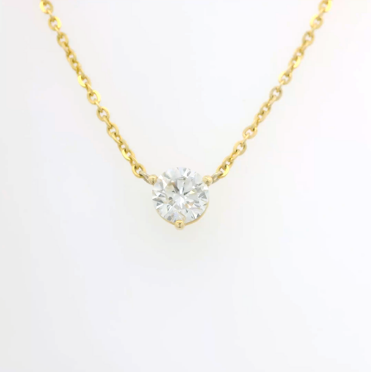 Lab Diamond Station Necklace