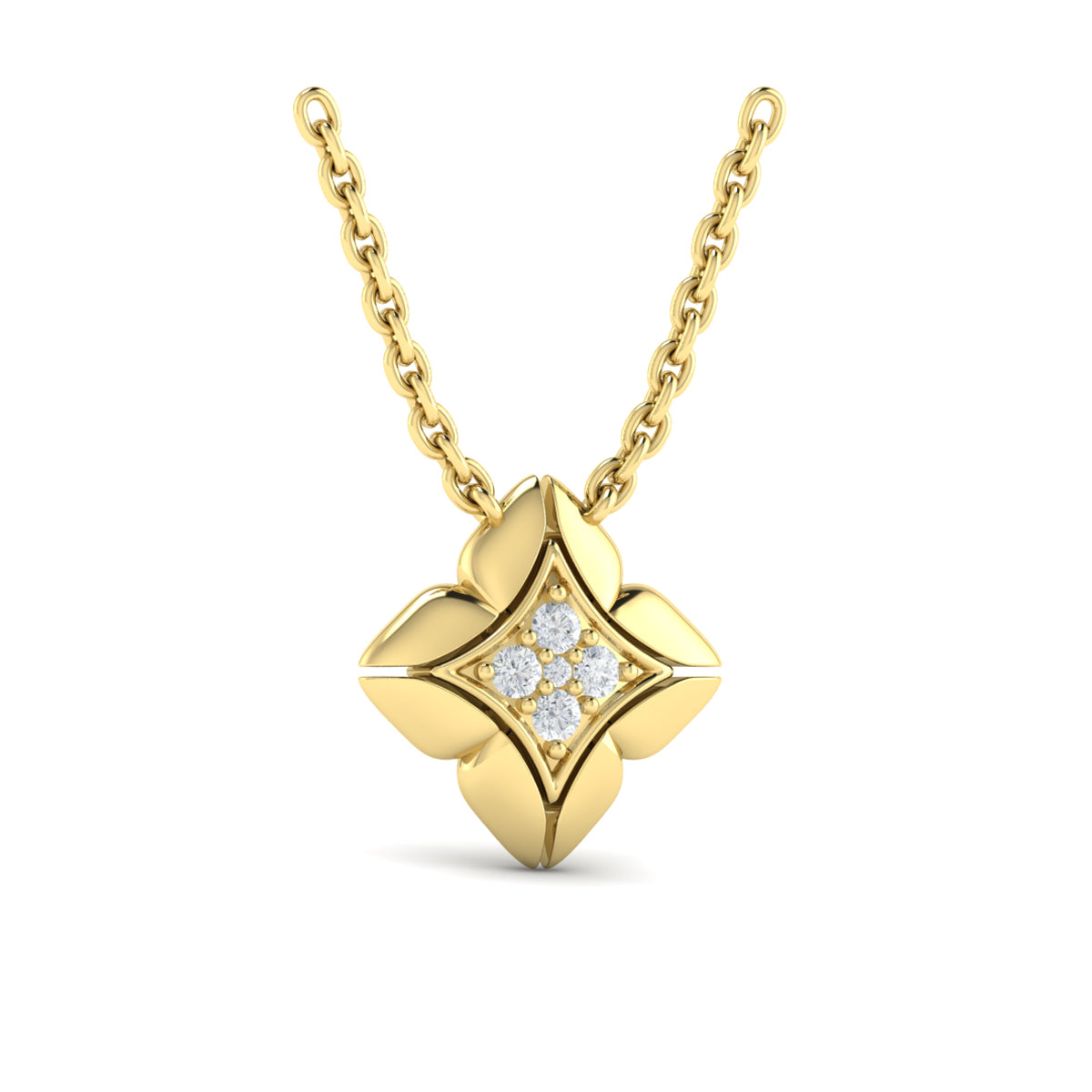 Yellow Gold Diamond Necklace