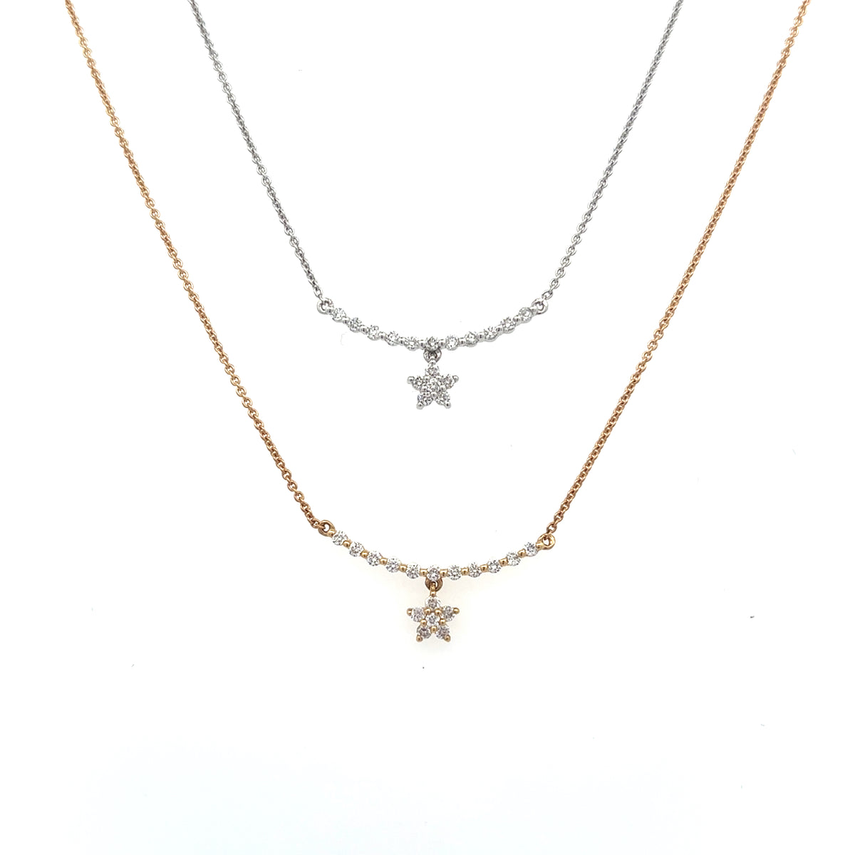 Diamond Star Dangle Necklace