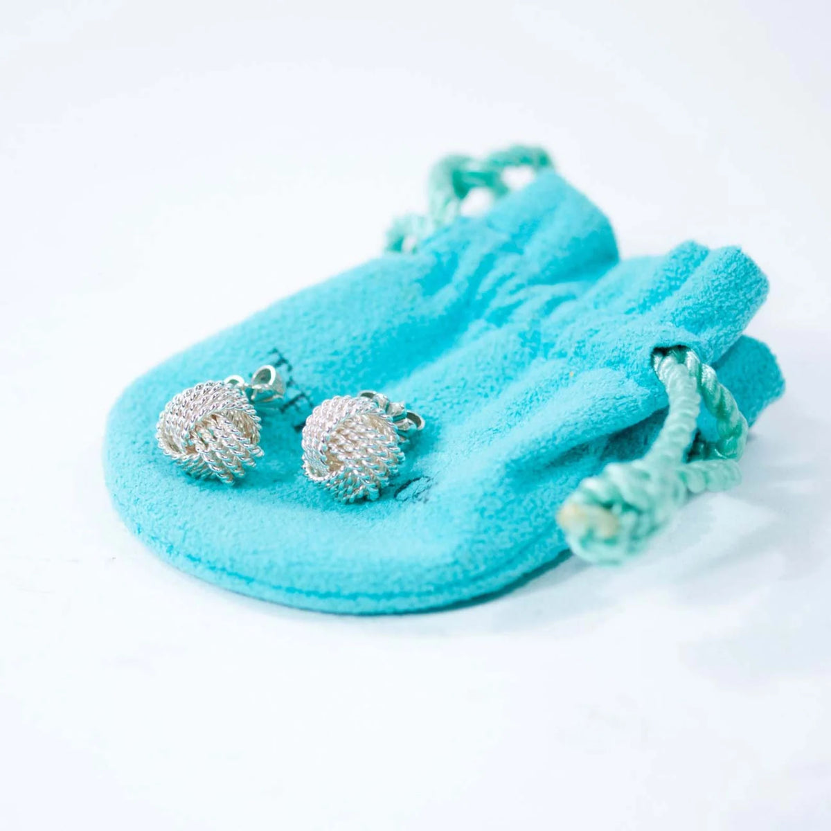 Tiffany & Co. Somerset Mesh Love Knot Studs