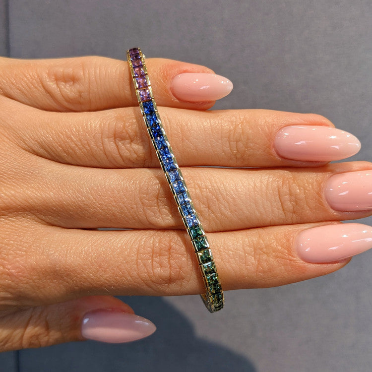 Rainbow Sapphire Bracelet