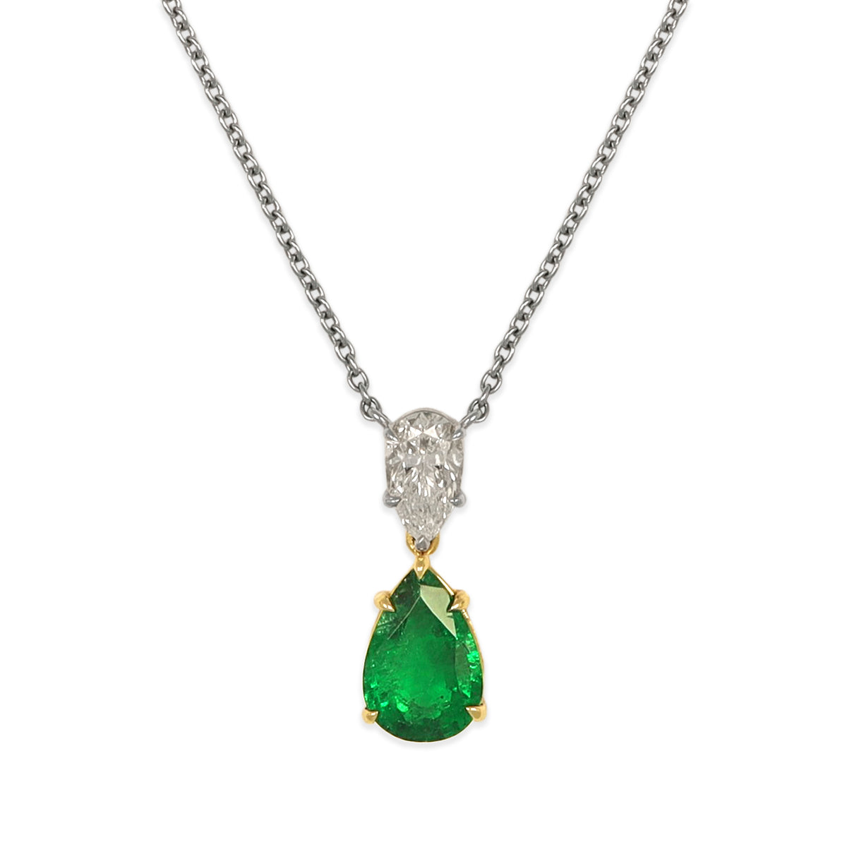 Emerald and Diamond Necklace