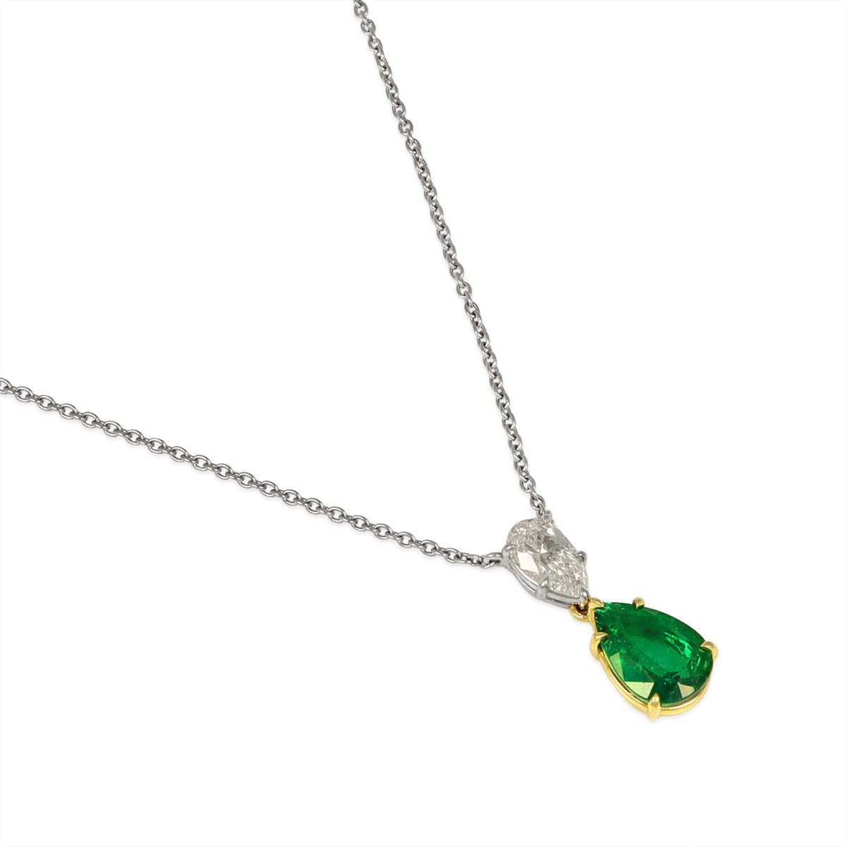Emerald and Diamond Necklace