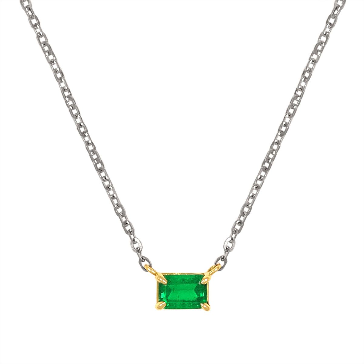 Emerald Station Necklace