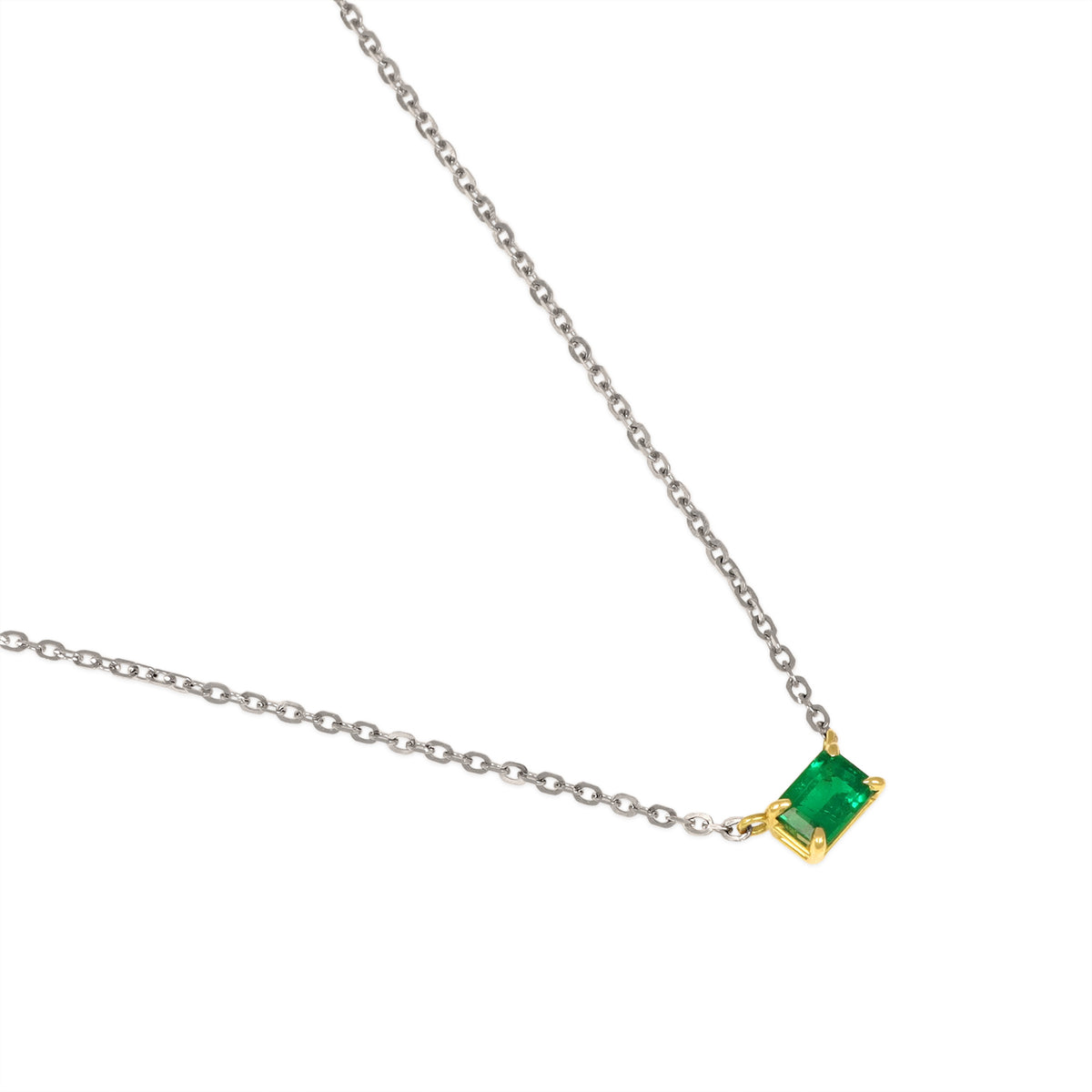 Emerald Station Necklace