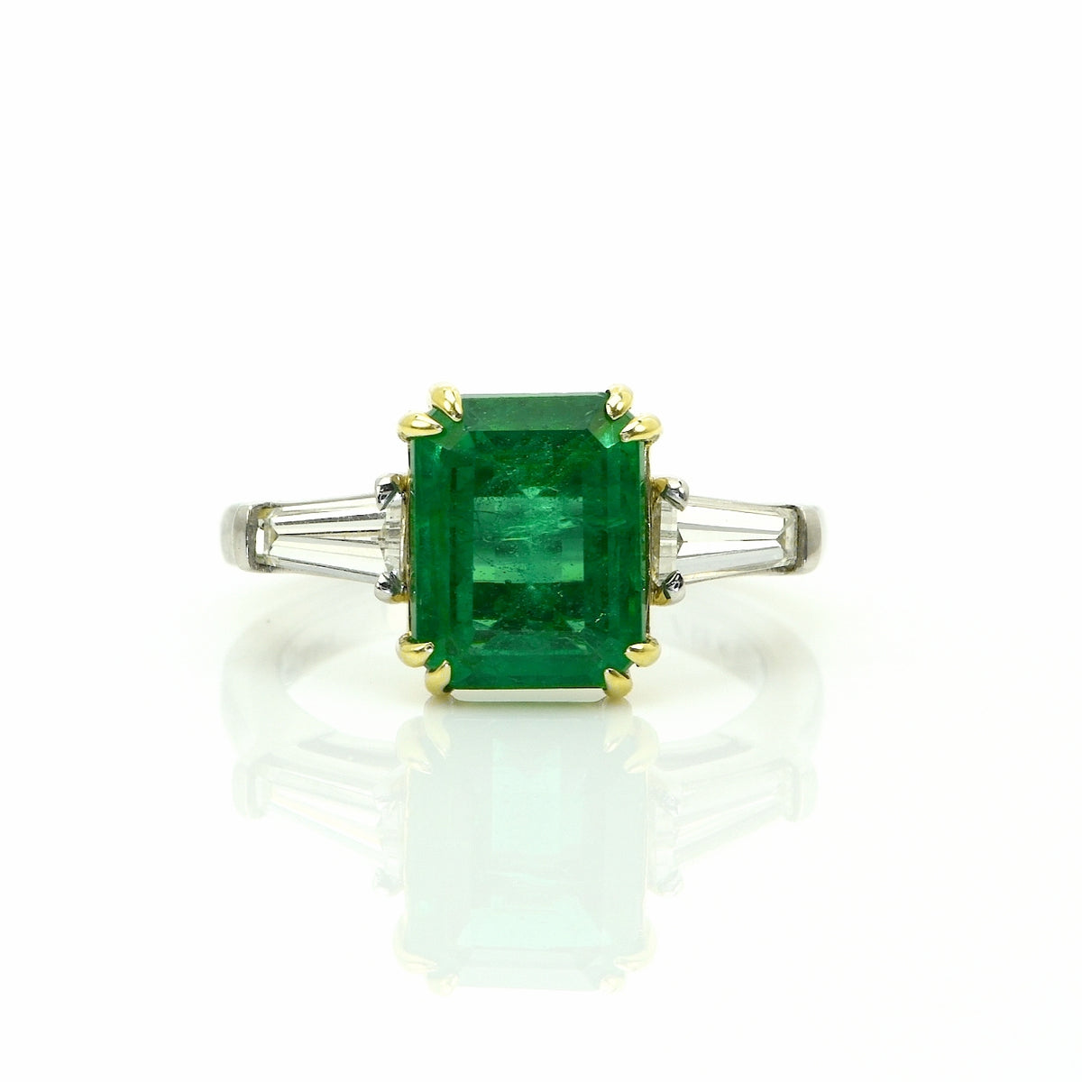 Emerald and Diamond Ring
