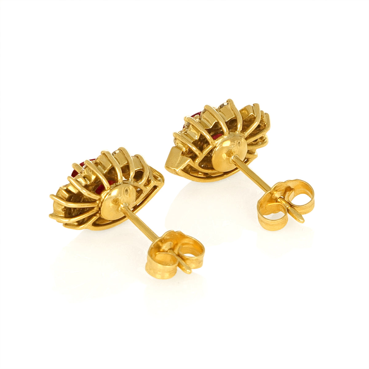 Ruby and Diamond Earrings